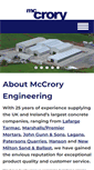 Mobile Screenshot of mccroryengineering.com